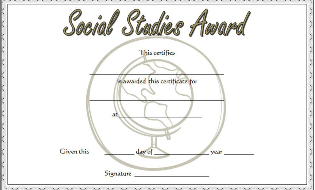 social studies certificate template, social studies teaching certificate, social studies achievement certificate, social studies fair certificate templates, certificate for social studies project, environmental and social studies junior certificate