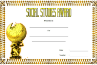 Social Studies Certificate of Award FREE Printable 6