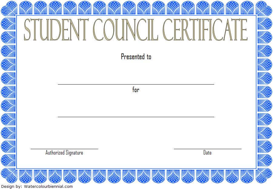 Student Council Certificates Printable FREE 8 Exclusive Templates 