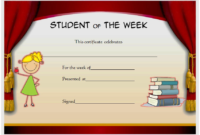 Student of The Week Certificate Printable FREE (Amazing Design)