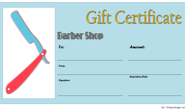 haircut gift certificate template free, barber shop gift certificate template free, barber gift voucher template, barber gift certificate template christmas