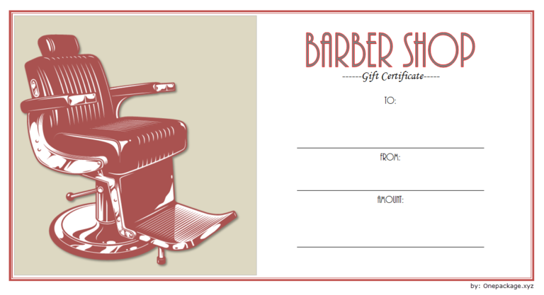7  Barber Shop Gift Certificate Template Free Printables