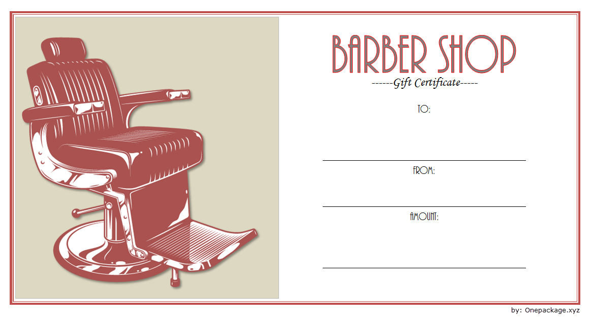 haircut gift certificate template free, barber shop gift certificate template free, barber gift voucher template, barber gift certificate template christmas