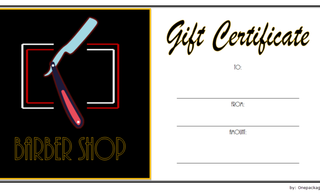 haircut gift certificate template free, barber shop gift certificate template free, barber gift voucher template, barber gift certificate template christmas