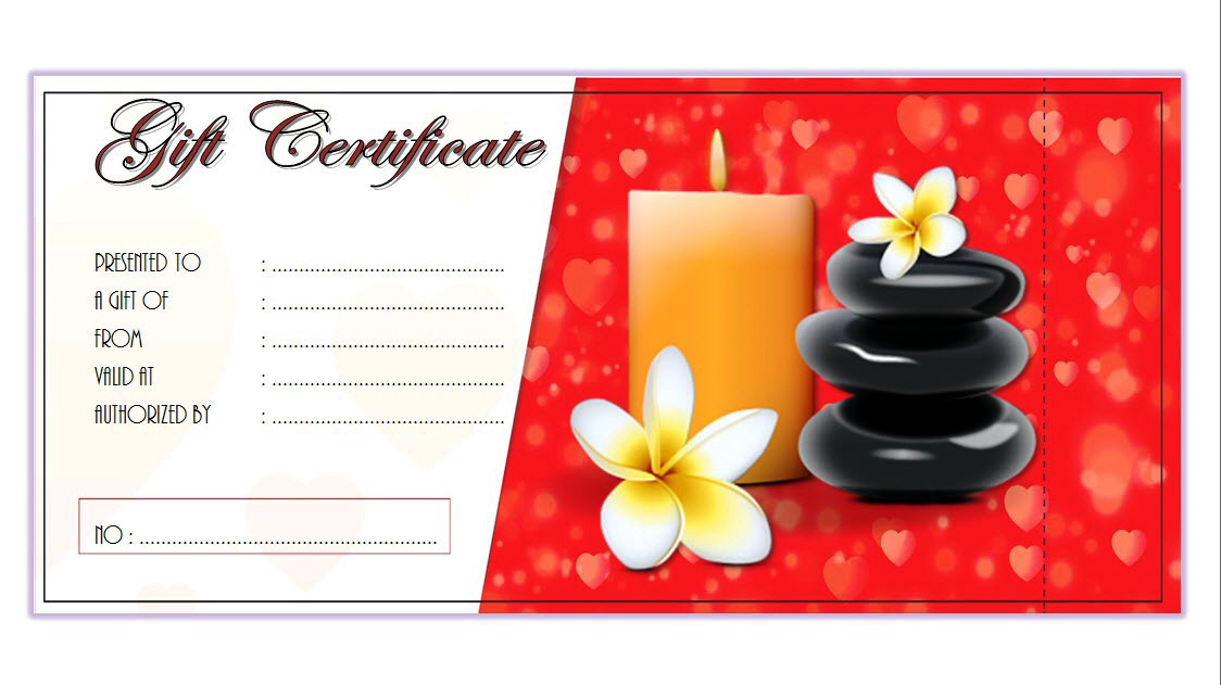 Printable Massage Gift Certificate Template Printable Templates