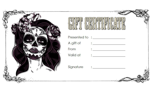 tattoo gift certificate template free, tattoo shop gift certificate template, tattoo gift voucher template, blank tattoo voucher, editable tattoo voucher template