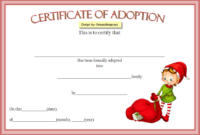 Elf on The Shelf Adoption Certificate Printable FREE 1