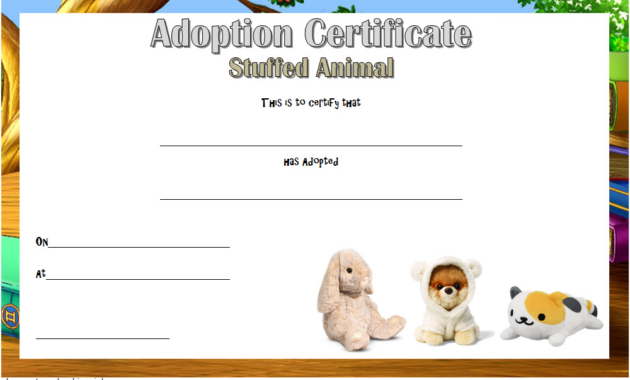 stuffed animal adoption certificate template free, free stuffed animal adoption certificate, stuffed animal pet adoption certificate template, free printable stuffed animal adoption certificate, certificate of adoption stuffed animal, pet adoption certificate template free