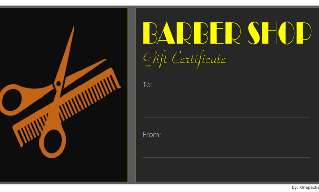haircut gift certificate template free, barber shop gift certificate template free, barber gift voucher template, barber gift certificate template christmas