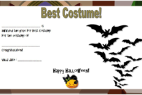 Halloween Award Certificate Template FREE 1