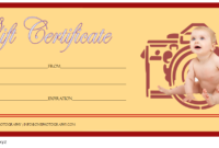 Newborn Photoshoot Gift Certificate Template FREE Printable