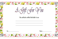 Photography Gift Certificate Template Free Download 2