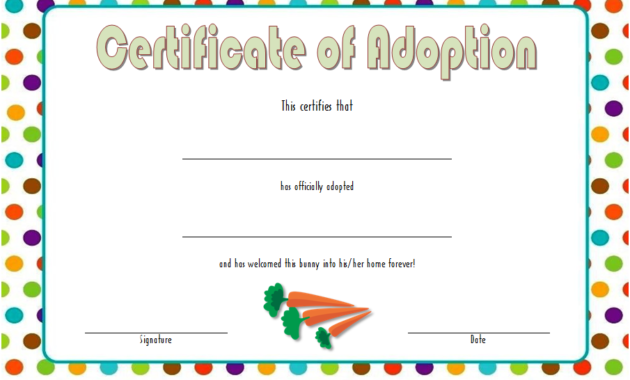 rabbit adoption certificate template, bunny adoption certificate, pet adoption certificate template free, animal adoption certificate, free pet adoption certificate template word