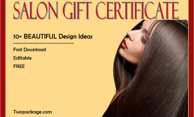 salon gift certificate template free printable, salon gift voucher template, beauty salon gift certificate template free