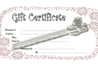 Spa Gift Certificate Template Free Download 02