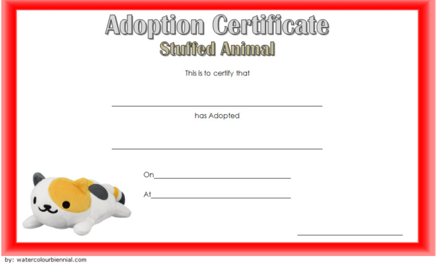 stuffed animal adoption certificate template free, free stuffed animal adoption certificate, stuffed animal pet adoption certificate template, free printable stuffed animal adoption certificate, certificate of adoption stuffed animal, pet adoption certificate template free