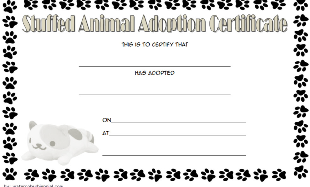 stuffed animal adoption certificate template free, free stuffed animal adoption certificate, stuffed animal pet adoption certificate template, free printable stuffed animal adoption certificate, certificate of adoption stuffed animal, pet adoption certificate template free