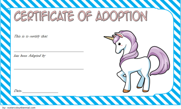 unicorn adoption certificate free printable, unicorn adoption certificate printable, free printable unicorn adoption certificate