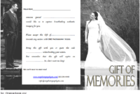 Wedding Photo Session Gift Certificate Template Free Printable