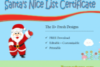11+ Nice List Certificate Template Free Designs by Two Package