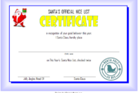 FREE Santa’s Official Nice List Certificate Template 1