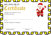 FREE Santa’s Official Nice List Certificate Template 2