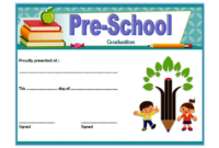 Free Printable Preschool Graduation Certificate Template 2