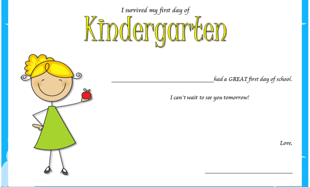 first day of school certificate printable, welcome back to school certificate, i survived my first day of school certificate, free printable first day of school certificate, first day of school certificate for preschool, great first day of school certificate