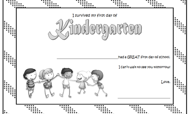 first day of school certificate printable, welcome back to school certificate, i survived my first day of school certificate, free printable first day of school certificate, first day of school certificate for preschool, great first day of school certificate