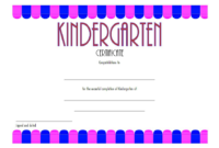 Kindergarten Graduation Certificate Editable Free 3