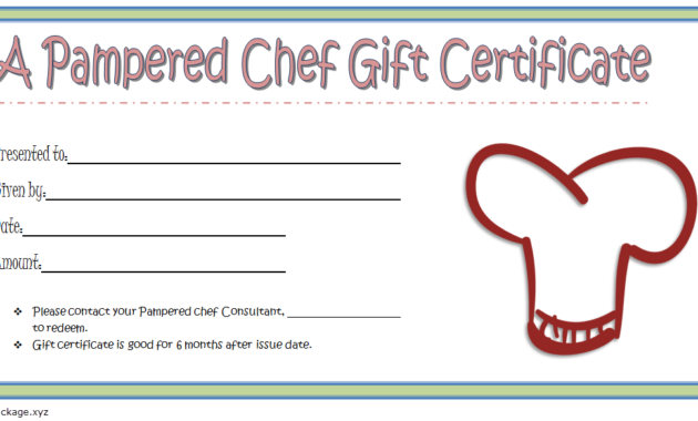 chef certificate template, pampered chef gift certificate template, chef of the month certificate template, master chef certificate template