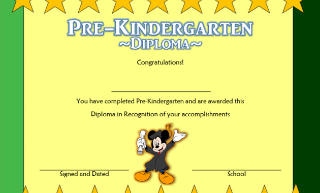 pre k diploma template, pre kindergarten certificate of completion, pre kindergarten certificate printable, pre-kindergarten diploma template