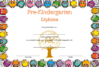 Pre-Kindergarten Diploma Template Free Printable 2