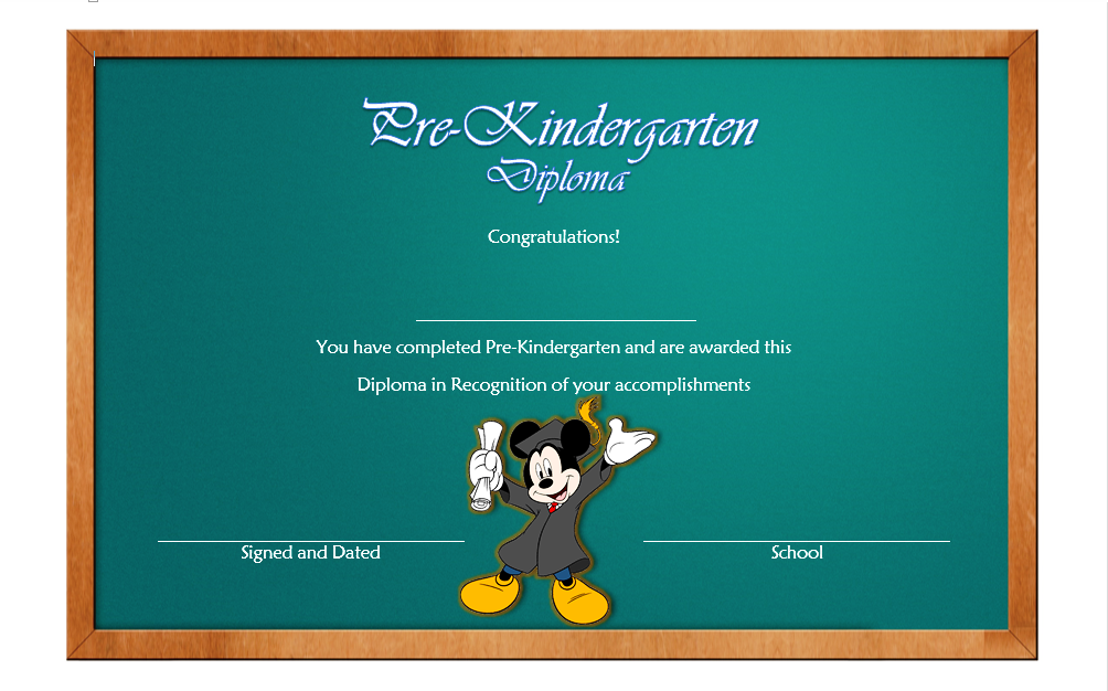 pre k diploma template, pre kindergarten certificate of completion, pre kindergarten certificate printable, pre-kindergarten diploma template