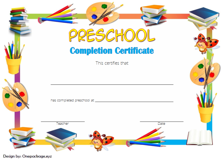 14+ Preschool Graduation Certificate Printables Free