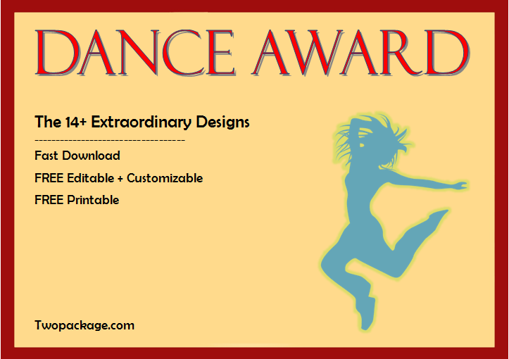 14+ Dance Award Certificate Template Free Printables for 2022