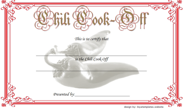 chili cook off certificate template free, chili cook off award certificate template, 1st place chili cook off certificate, free chili cook off winner certificate template, chili cook off participation certificate template, free printable chili cook off award certificate template