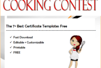 7+ Cooking Contest Certificate Templates Free by Two Package