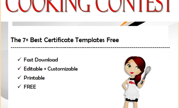 cooking class certificate template, cooking contest certificate template, cooking certificate templates free download, cooking competition certificate, certificate for cooking contest