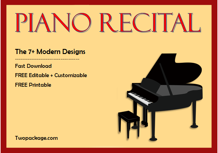 7+ Piano Certificate Template Free Printables (The Best Recital Design 2021)