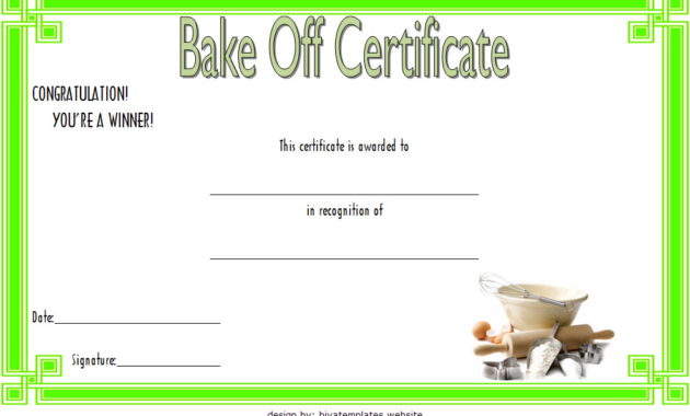 bake off certificate template, great british bake off certificate, bake off winner certificate, bake off champion certificate, bake off award certificate