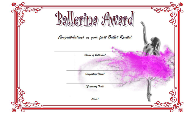 ballet certificate, level 33 intermediate ballet certificate, ballerina award certificate, ballet certificates to print, ballet certificate of participation, ballet certificate templates for word, ballet certificate ideas