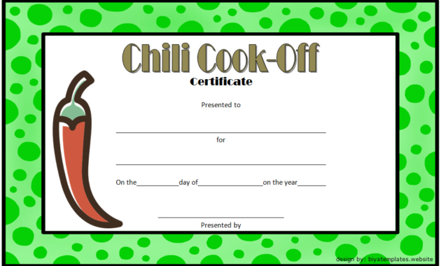 chili cook off certificate template free, chili cook off award certificate template, 1st place chili cook off certificate, free chili cook off winner certificate template, chili cook off participation certificate template, free printable chili cook off award certificate template