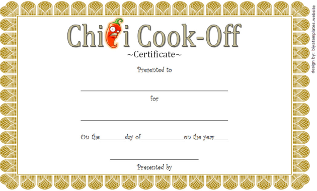 chili cook off certificate template free, chili cook off award certificate template, 1st place chili cook off certificate, free chili cook off winner certificate template, chili cook off participation certificate template, free printable chili cook off award certificate template