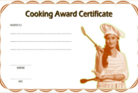 Cooking Class Certificate Template Free 1