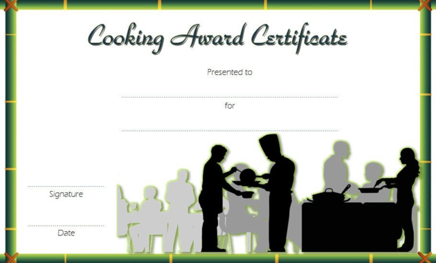 cooking class certificate template, cooking contest certificate template, cooking certificate templates free download, cooking competition certificate, certificate for cooking contest