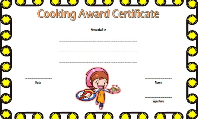 cooking class certificate template, cooking contest certificate template, cooking certificate templates free download, cooking competition certificate, certificate for cooking contest