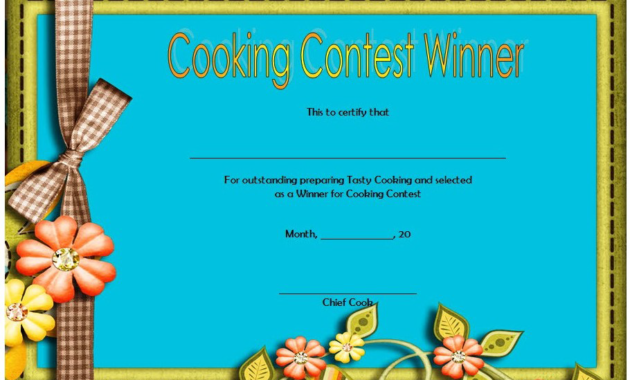 cooking class certificate template, cooking contest certificate template, cooking certificate templates free download, cooking competition certificate, certificate for cooking contest