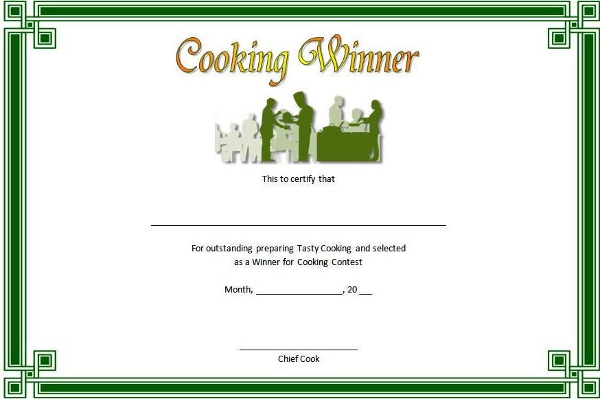 cooking class certificate template, cooking contest certificate template, cooking certificate templates free download, cooking competition certificate, certificate for cooking contest