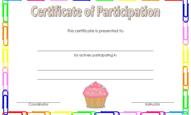 free cupcake gift certificate template, cupcake wars certificate, cupcake wars winner certificate, cupcake wars certificate of participation